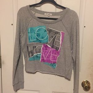 Long sleeve crop top